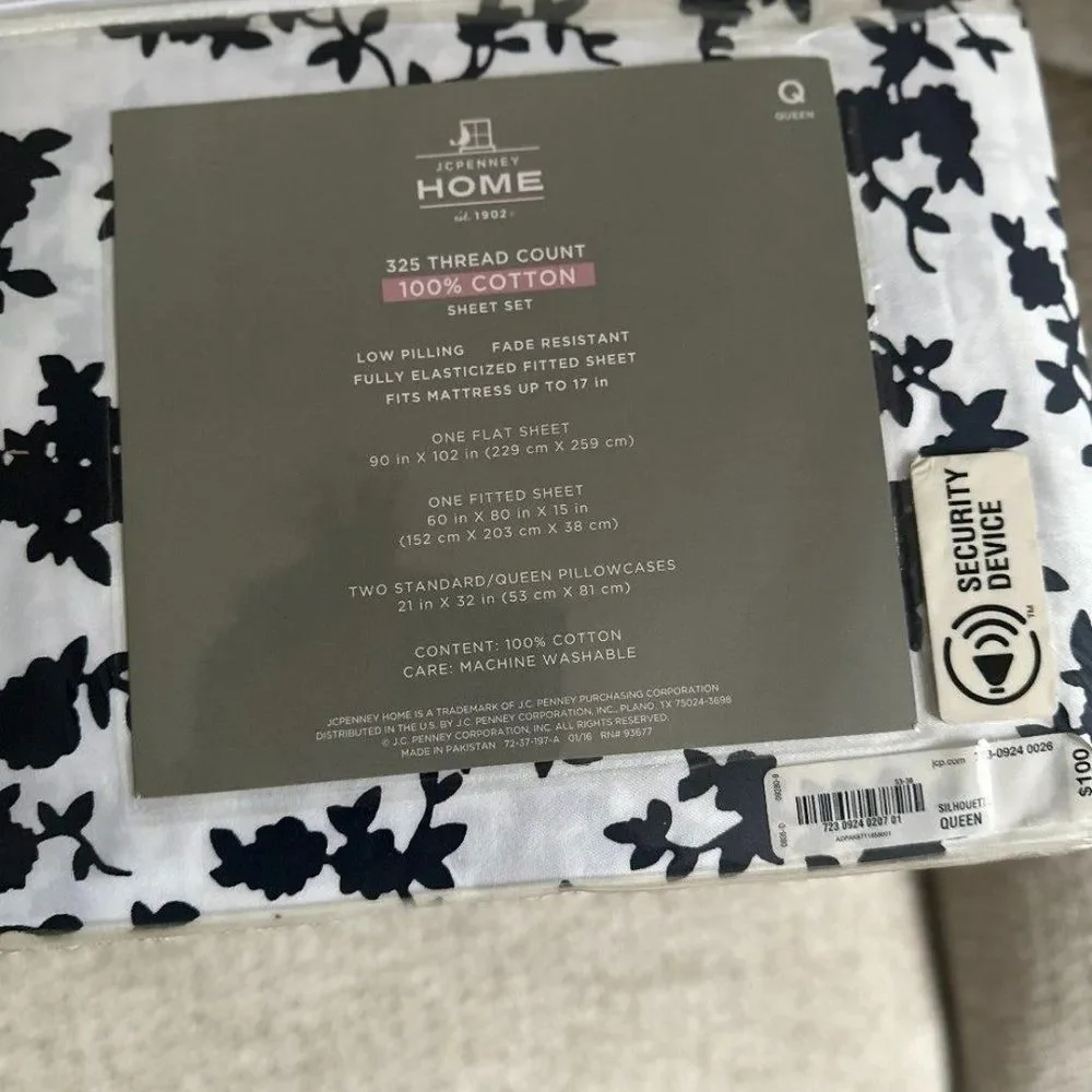 - JC Penny Home Queen Sheet Set